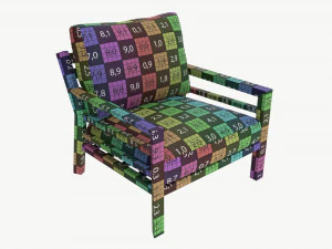 Garden chair Tomson 3D Model