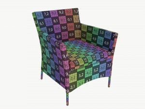Garden chair Waters 3D Model