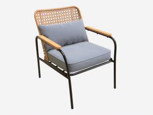 Garden chair with mesh back 3D Model