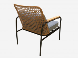 Garden chair with mesh back 3Dモデル
