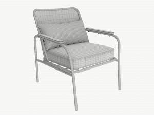 Garden chair with mesh back 3Dモデル