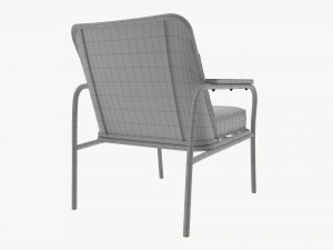Garden chair with mesh back 3Dモデル