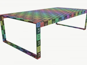 Garden coffee table Leipzig 3D Model