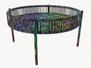 Garden coffee table Sarran 3D Model
