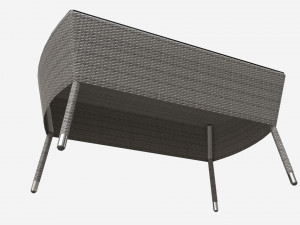 Garden coffee table Waters 3D 모델