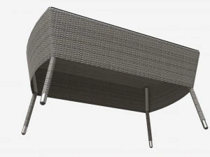 Garden coffee table Waters 3D Model