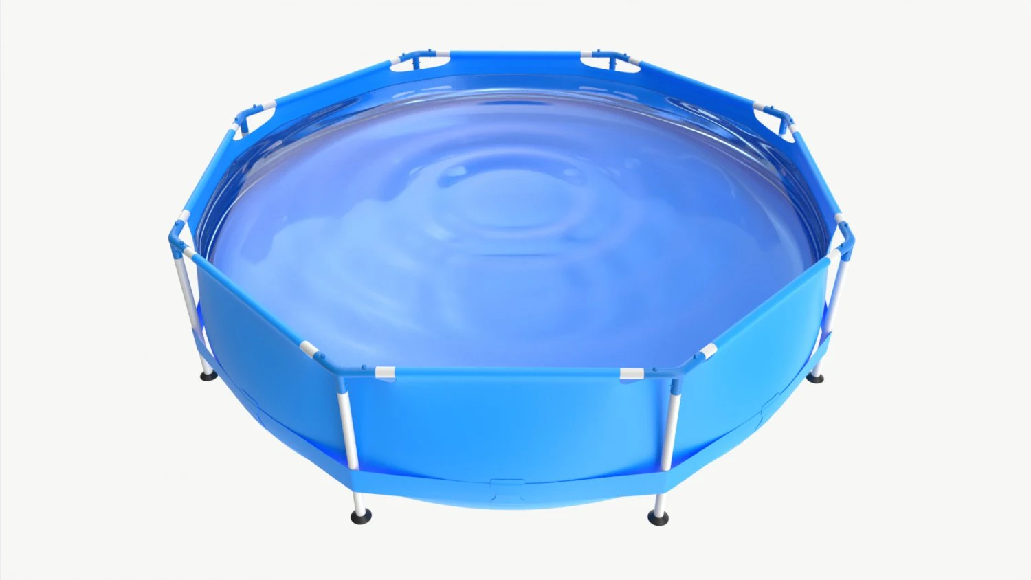 Garden Frame Swimming Pool 3D Model .c4d .max .obj .3ds .fbx .stl .blend 