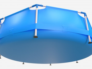 Garden Frame Swimming Pool Model 3D
