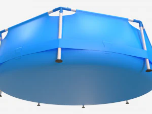 Garden Frame Swimming Pool 3D Model