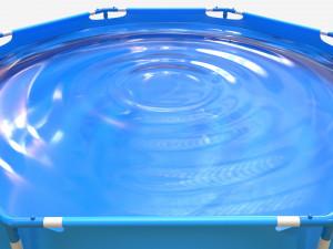 Garden Frame Swimming Pool Model 3D