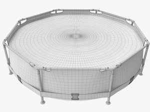 Garden Frame Swimming Pool Model 3D