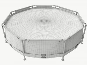 Garden Frame Swimming Pool 3D Model