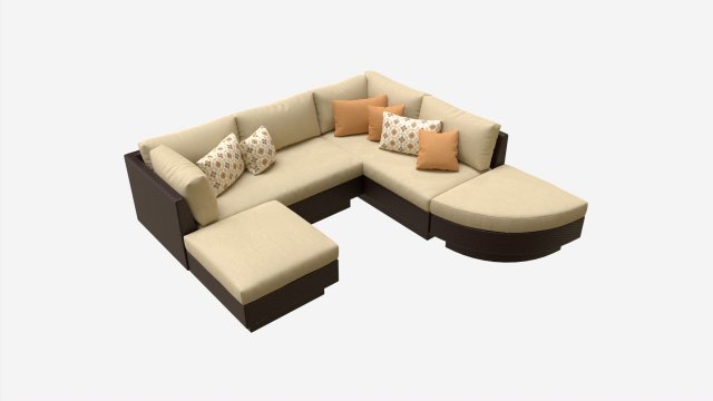 Garden furniture set Stella 3Dモデル .c4d .max .obj .3ds .fbx .stl .blend 