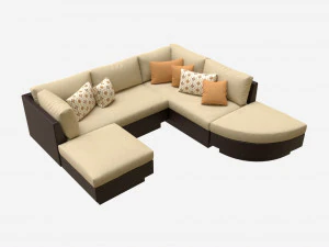 Set di mobili da giardino Stella Modello 3D