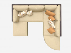 Garden furniture set Stella 3Dモデル