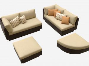 Garden furniture set Stella 3Dモデル