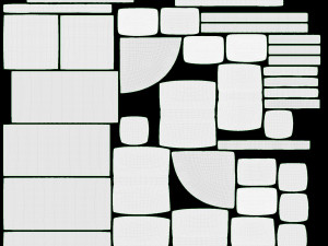 Garden furniture set Stella 3Dモデル
