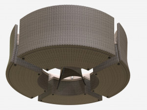 Garden furniture set Veneto 3D-Modell