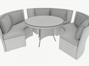 Garden furniture set Veneto 3D-Modell