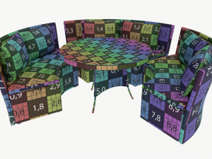 Garden furniture set Veneto 3D-Modell