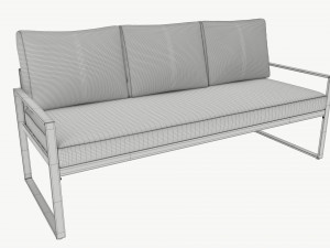 Garden sofa Leipzig 3D मॉडल