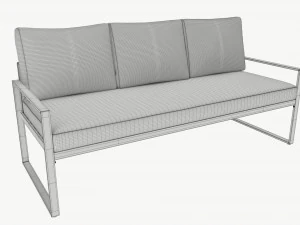 Garden sofa Leipzig 3D Model