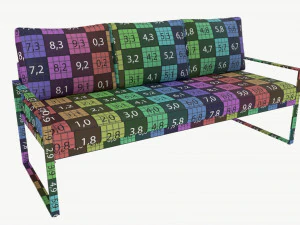 Garden sofa Leipzig 3D Model