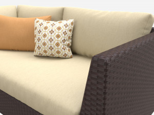 Garden sofa Stella 3D Модель