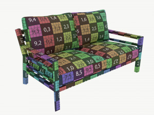 Garden sofa Tomson 3D Model