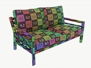 Garden sofa Tomson 3D Model