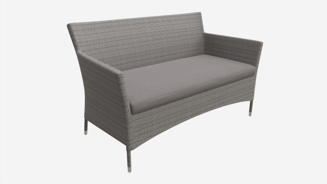 Garden sofa Waters 3D Модель .c4d .max .obj .3ds .fbx .stl .blend 