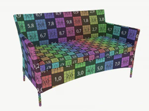 Garden sofa Waters 3D Model