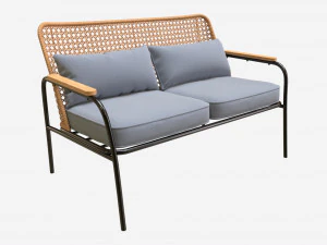 Садовый диван с сетчатой ​​спинкой 3D Модель