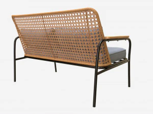 Garden sofa with mesh back 3D Model