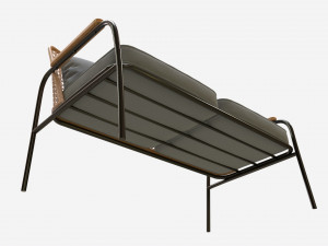 Garden sofa with mesh back 3Dモデル