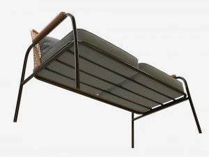 Garden sofa with mesh back 3D Model