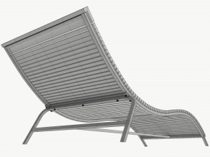 Habitat Rolio Sun Lounger 3D 모델