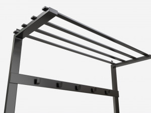 Hall Tree with Bench Walker Edison Modello 3D