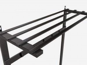 Hall Tree with Bench Walker Edison Modello 3D