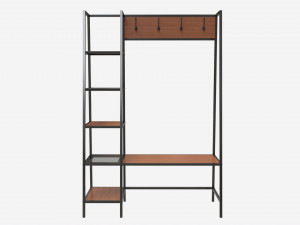 Hallway shelf organizer Walker Edison 3D 모델