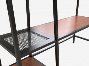 Hallway shelf organizer Walker Edison 3D 모델