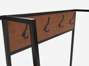 Hallway shelf organizer Walker Edison 3D 모델