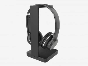 Supporto per cuffia con cuffia Modello 3D