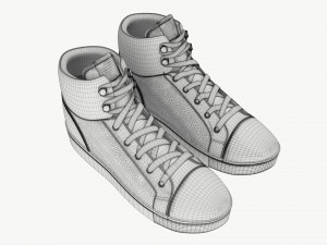 High-top Sneakers 3Dモデル