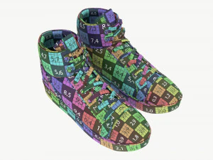 High-top Sneakers 3D Model