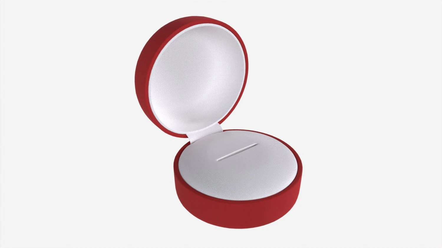 Jewelry box round open 3D Model .c4d .max .obj .3ds .fbx .stl .blend