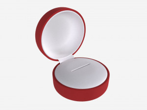 Jewelry box round open 3D Model