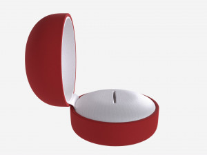 Jewelry box round open 3D Model
