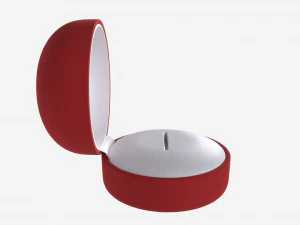 Jewelry box round open 3D Model