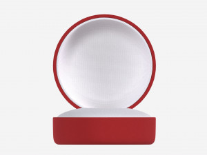 Jewelry box round open 3D Model